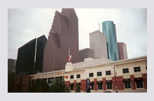 A view of Houston's varied architecture