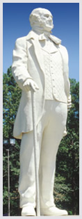 Statue of Sam Houston in Huntsville
