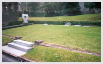 Cooley family plot. Denton Cooley's family founded and helped settle the Houston Heights. The heart in the picture will one day mark Denton Cooley's grave.